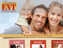 Tablet Screenshot of premierentmedical.com